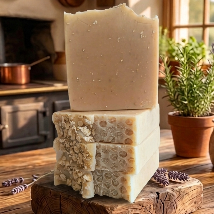 Honey & Oats Goats Milk Soap
